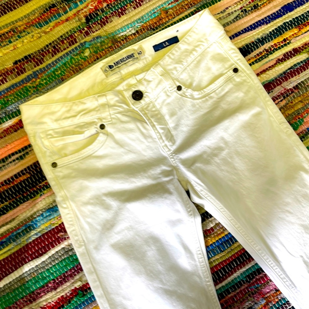 Americanino Cream LA Skinny Butt Lifting Pants-#1826